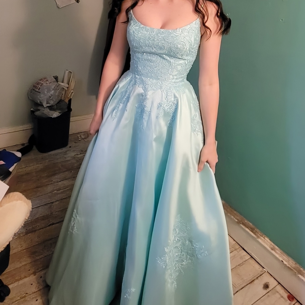 Elegant Light Blue Gown